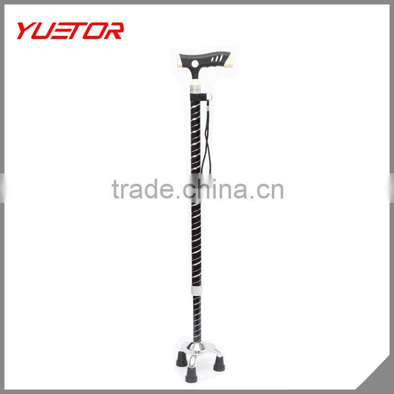 3 legged new brand T grip aluminum alloy anti shock elderly walking stick