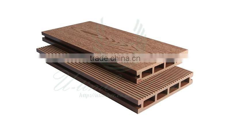 2017 hot sale solid WPC floor Solid composite decking garden ideas