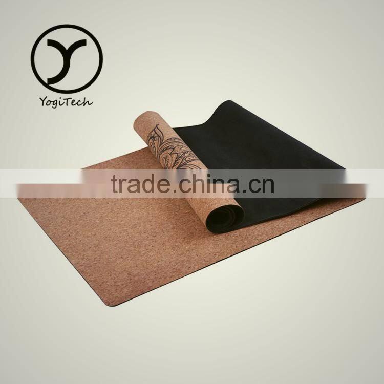 Foldable Eco-Friendly Absorbent Anti-Tear cork yoga mat