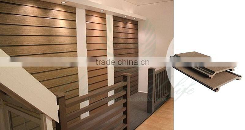 Durable modeling WPC wood plastic house outside