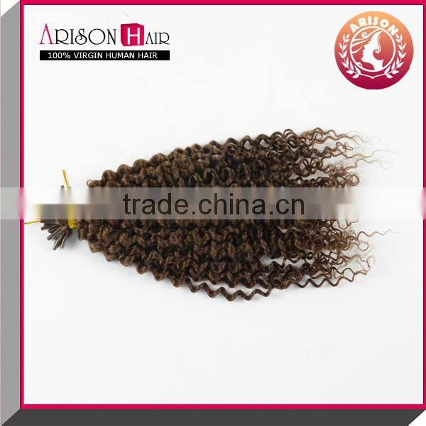 100% Remy Brazilian virgin hair I tip hair extension
