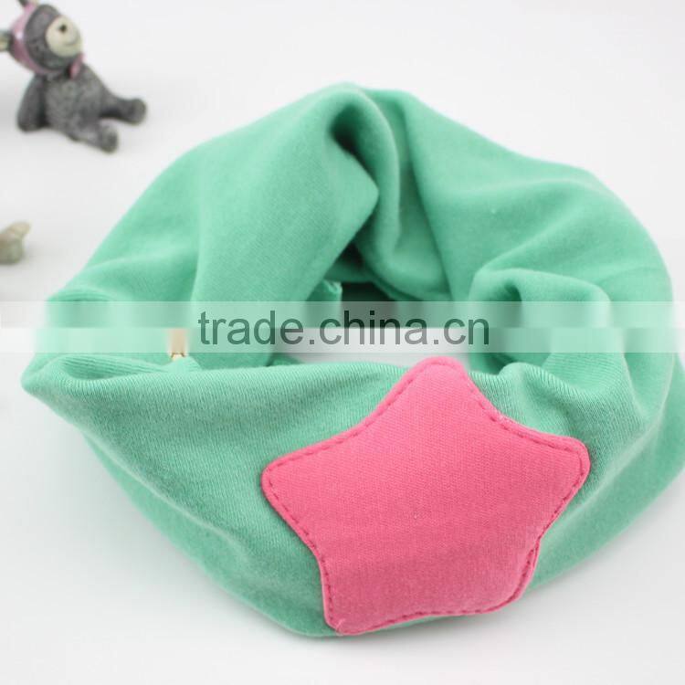 Wholesale Autumn Winter Newest Fashion Candy Color Star Pattern Kids Baby Infinity Scarf