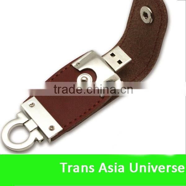 Popular Hot Selling 32gb leather usb flash drive