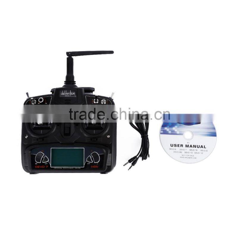 2.4G 7CH LCD Screen Radio System Transmitter RC Airplane for WALKERA DEVO 7