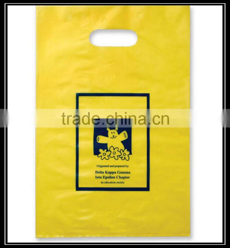 China Wholesale Die Cut Plastic HDPE Bag Accept Custom Order