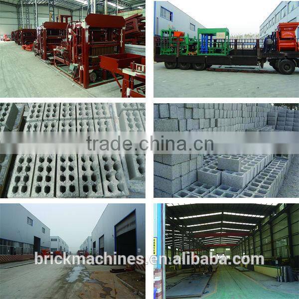 QT4-15 eco-friendly cement hollow block making machines price with high out-put
