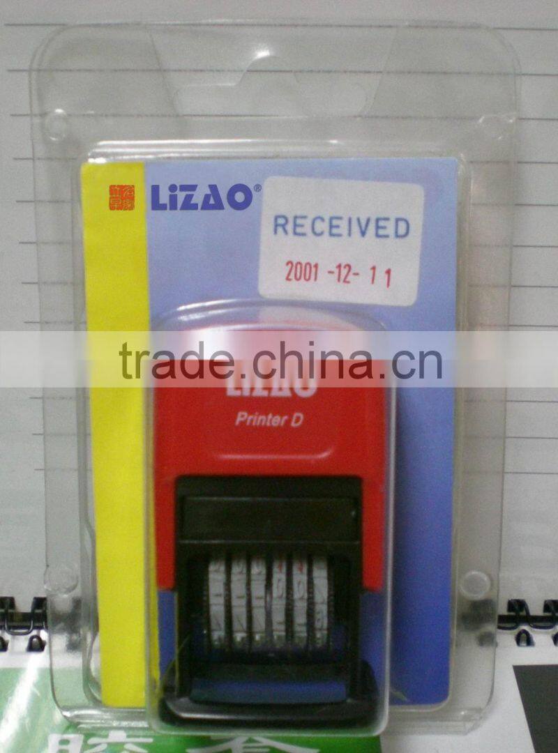 Mini self inking date stamp