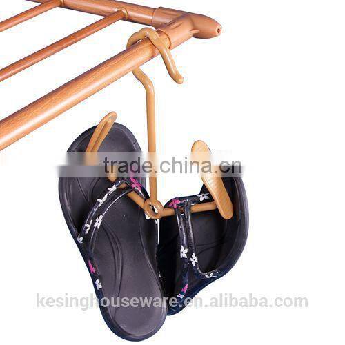 Folding Steel Wooden Color Baby Clothes Dryer Stand