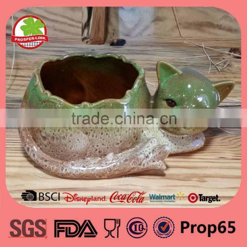 Spring Animal Ceramic Flower Pot Garden Decoration