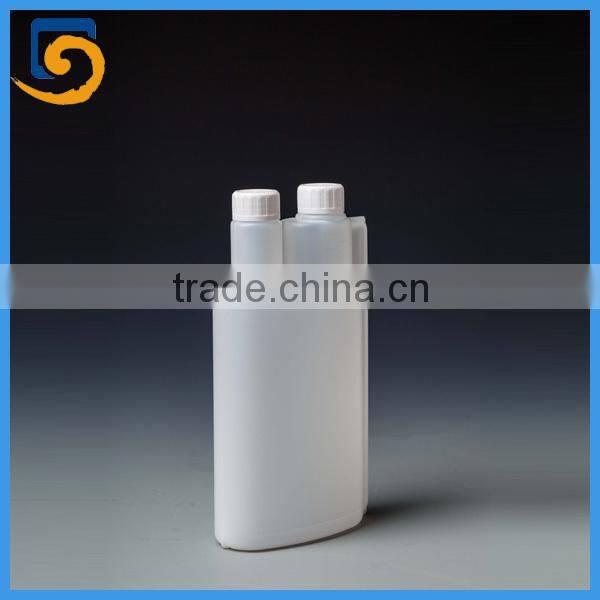 150ml 500ml1000ml HDPE plastic double neck dispenser bottle, twin neck measuring dosing bottle
