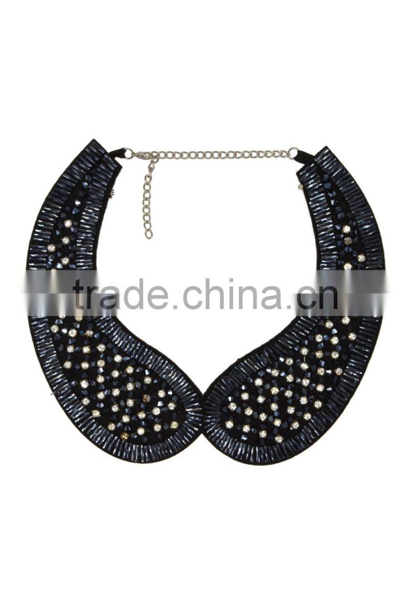 Rhinestoned Statement Collar Necklace