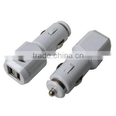 Shenzhen wholesales Black mini Dual USB Car Charger for iPhone