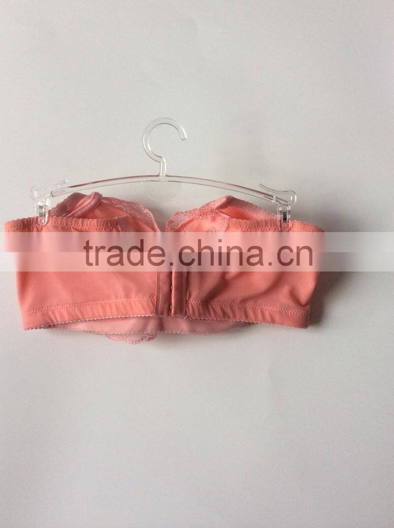 OEM Functional Silk Ribbon Small Cup Pink Girl Bra