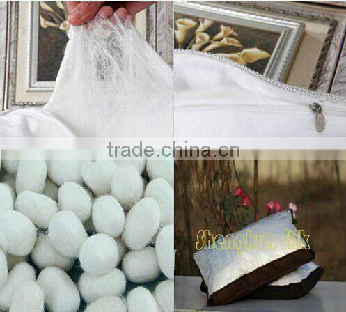 100% mulberry silk filling Cotton cover Pillows
