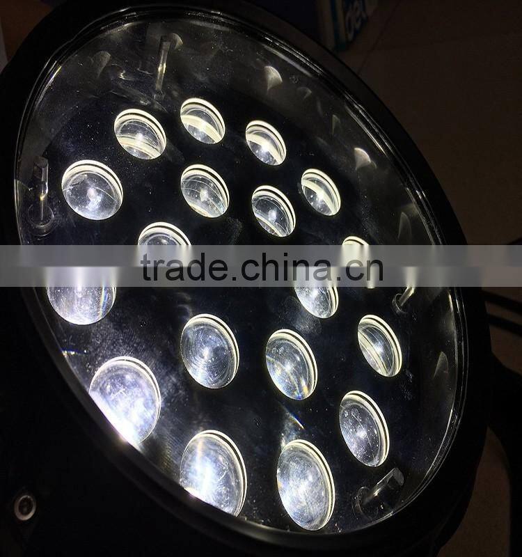 18pcs 10w 4 in 1 RGBW IP65 outdoor LED Zoom par light Dmx-512 waterproof Lighting Projector Party Club Pub KTV Dj Stage Lighting