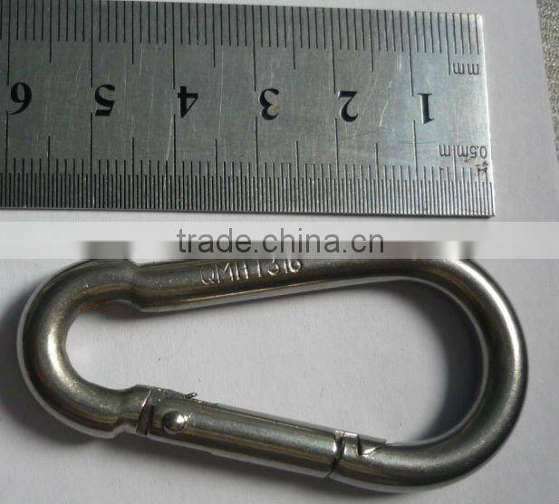 Steel Electric Galvanized delta shaped quick link carabiner rigging hook manufacturer