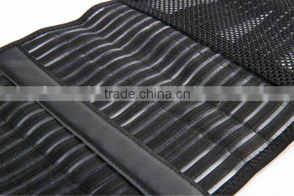 2014high quality good price breathable lumbar support belt with steel bar(fangxiang)
