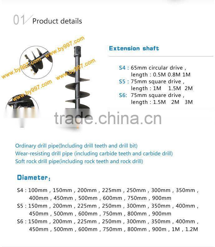 150mm ground drill/earth auger/digging holes