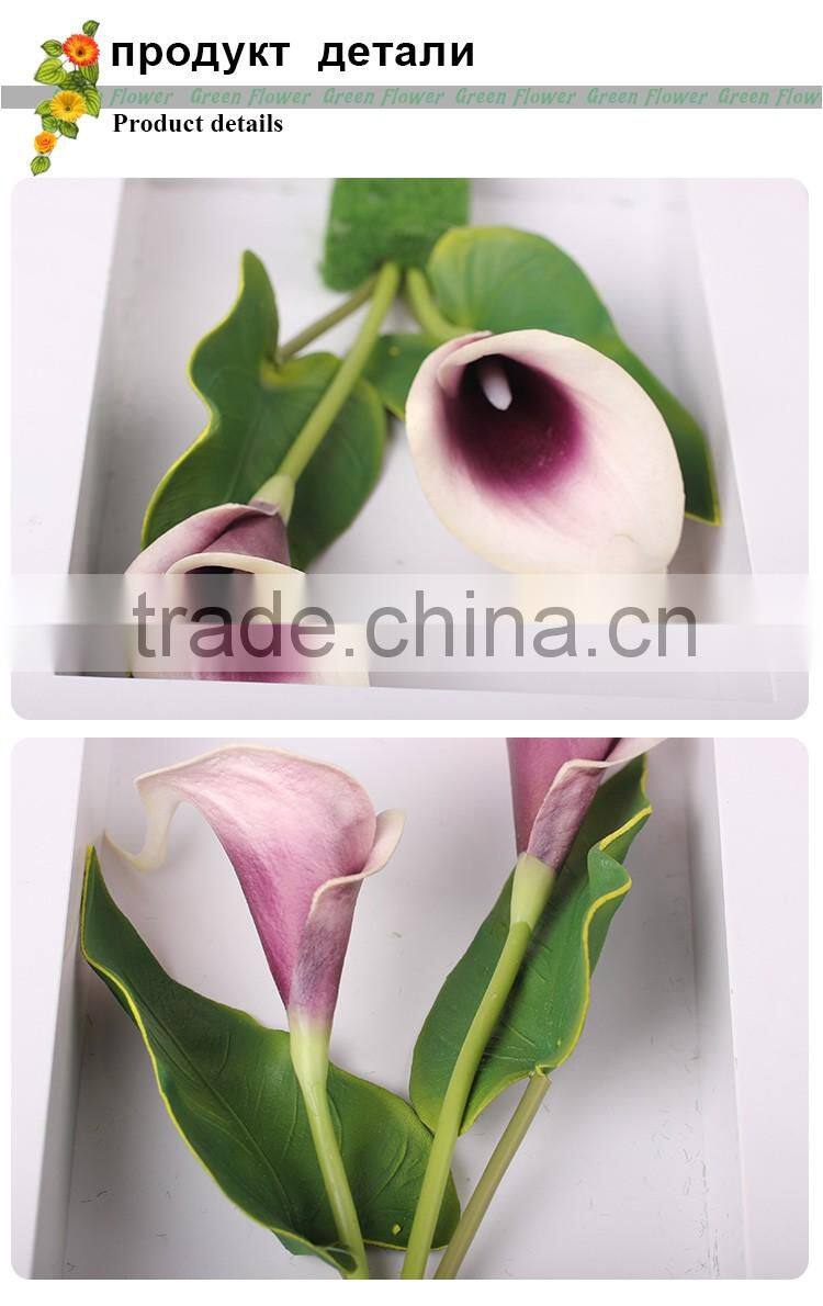 Greenflower 2016 Wholesale 3D Wall MinCalla Lily Picture Group artificial plants arts and crafts making factory Home decorations