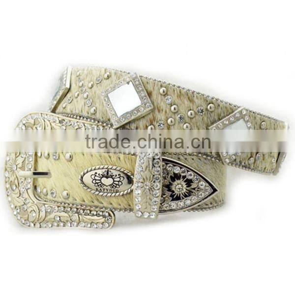 Wholesale Women's Rhinestone Studs Megaphone Cheer Belts