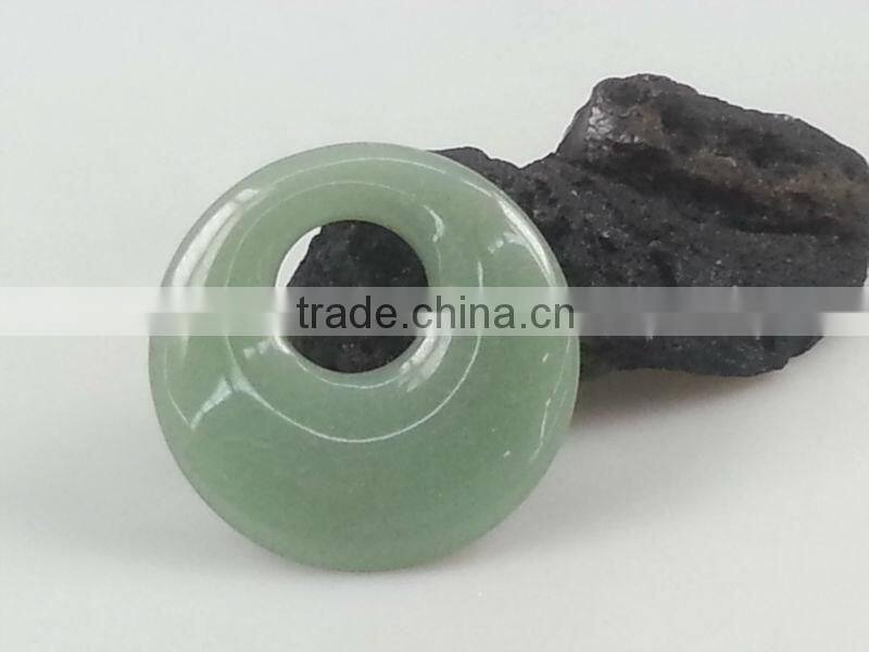 Natural red aventurine donuts pendants, gemstone pendants