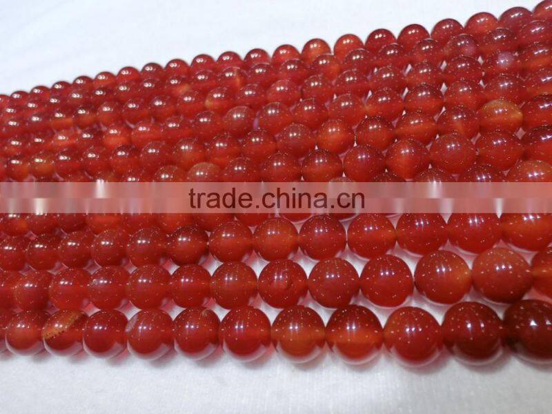 Wholesale Natural Red agate Gemstone Beads 4-8mm round beads strand for Jewelry Making