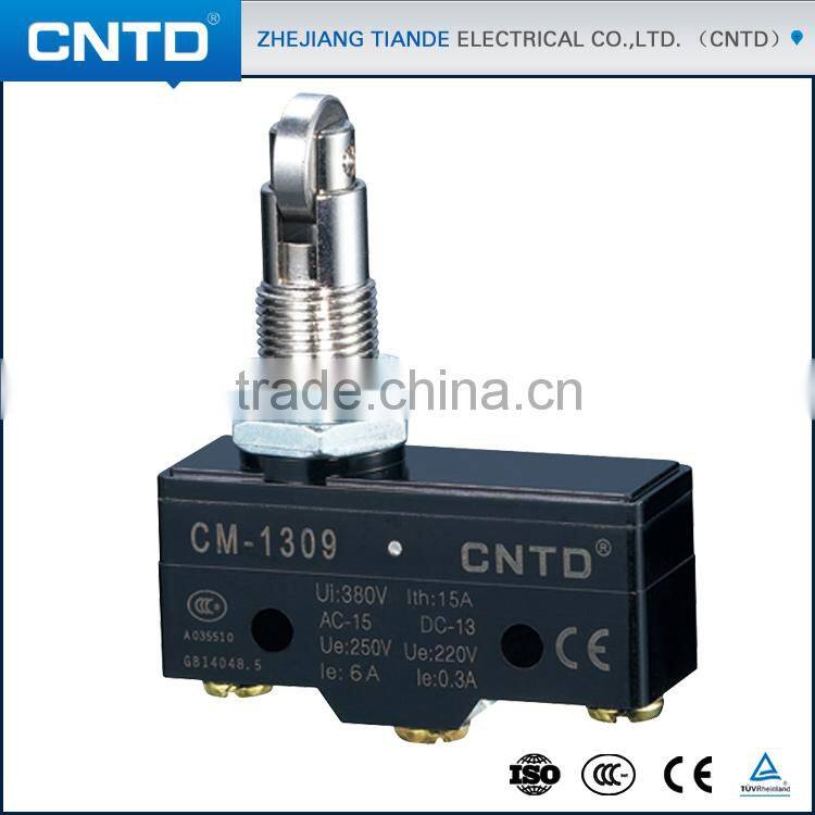 CNTD Top Quality 1NO1NC Panel Mount Roller Plunger Mini Micro Switch 5A 250V (CM-1309)