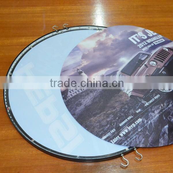 Edgelight PF9 ABS Plastic round signs advertising