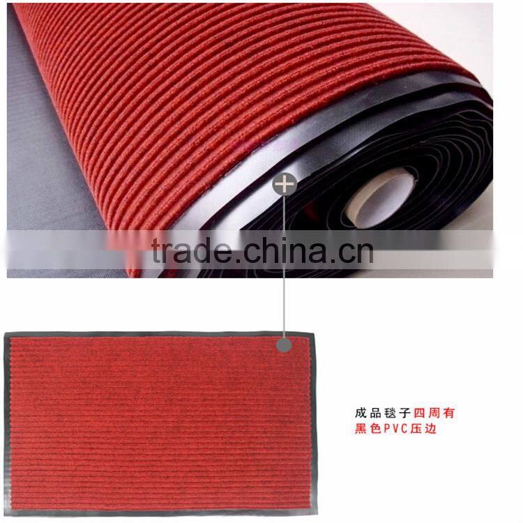 polyester surface with pvc backing carpet from china made