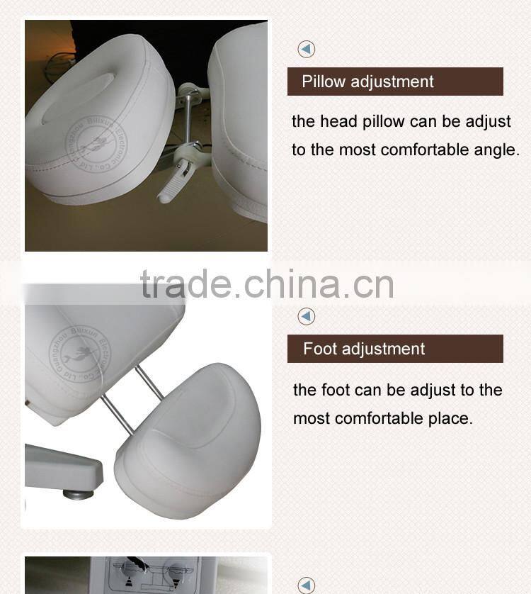 hotsale electric massage facial bed with 3 motors remote control BC-8699