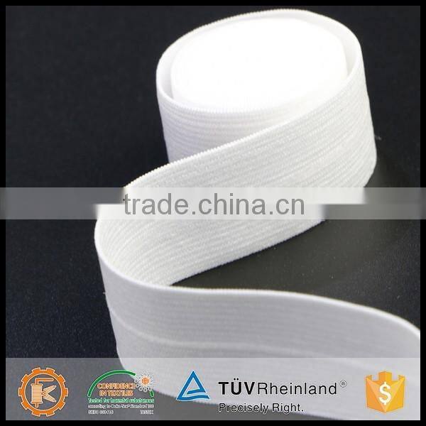 All color promotional durable harmless soft crochet bra wholesale elastic webbing in white