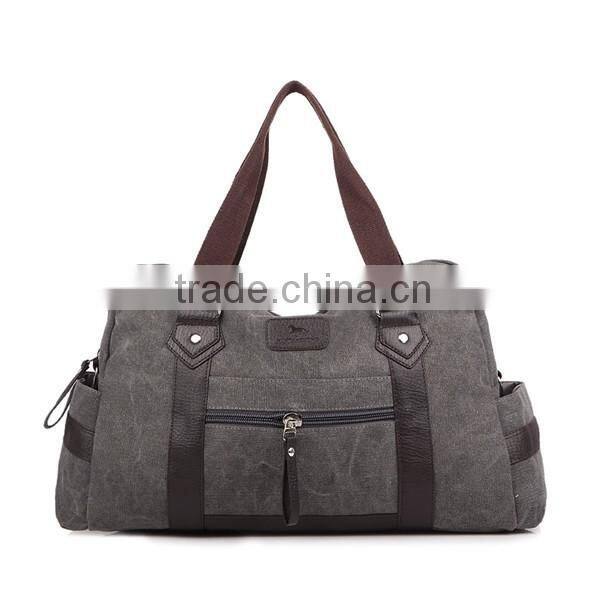 Wholesale fancy customized duffel canvas travel bag
