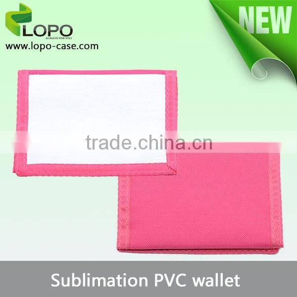 Factory Wholesale Sublimation Newest style eco-friendly PVC Wallet purse for woman