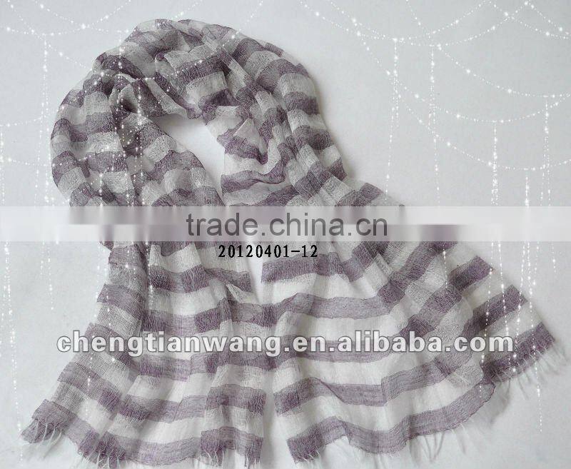 hot sale latest fanshion lady 40%silk 60%wool blend scarf