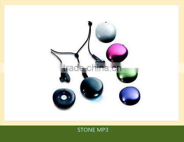 2012 idea mp3 Stone shape portable audio player