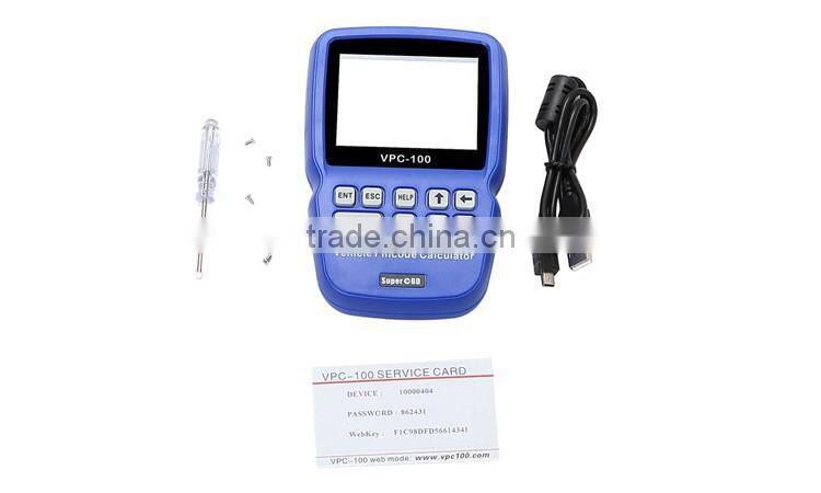 2015 New design VPC-100 pin code calculator the world's first Hand-held vehicle pincode calculator support most of cars