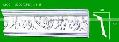 white gypsum cornice