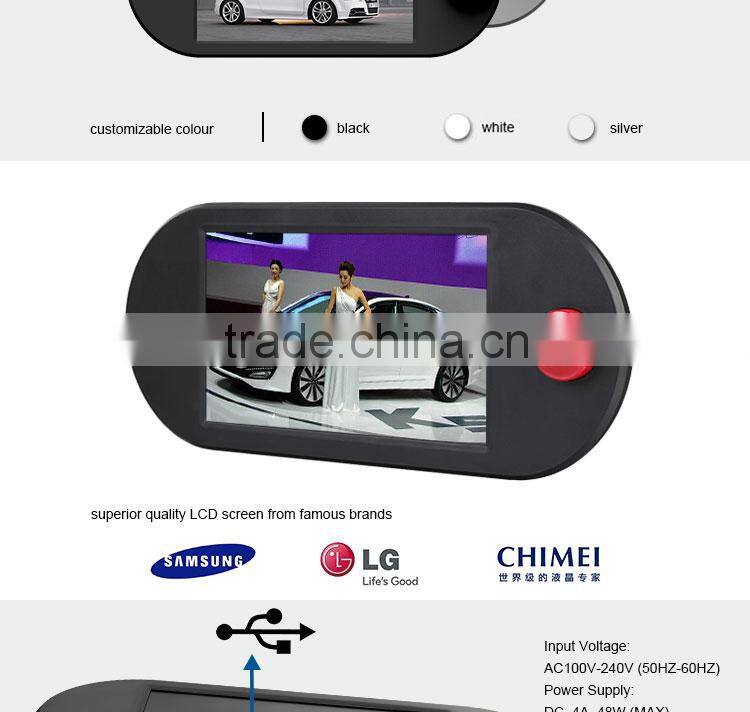 Flintstone 9 inch wall mount LCD advertising retail battery powered promotion screen,battery powered LCD video monitor