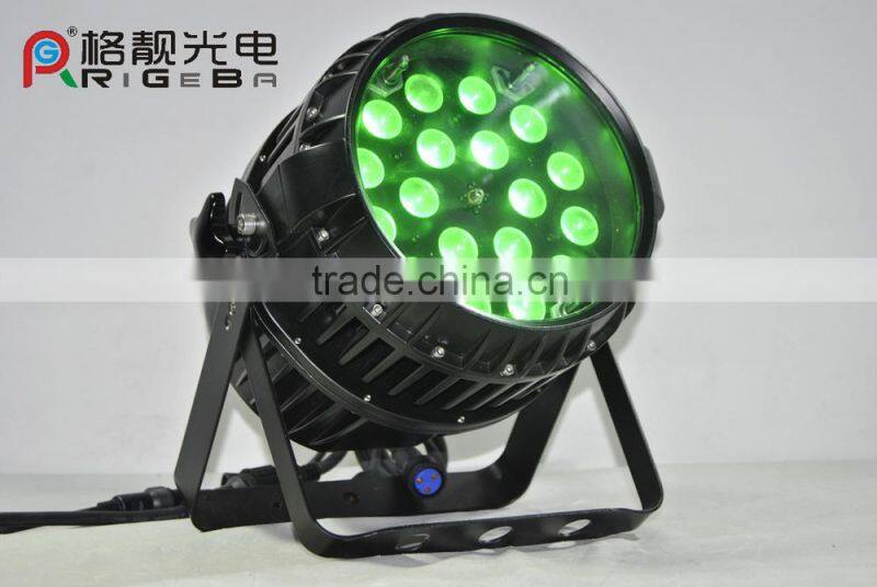High Power LED 18x10w 4IN1 RGBW high lumen led par Zoom
