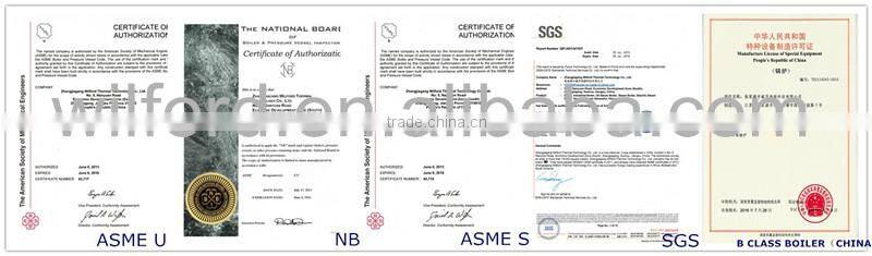 Gas oil fired container hot water boiler