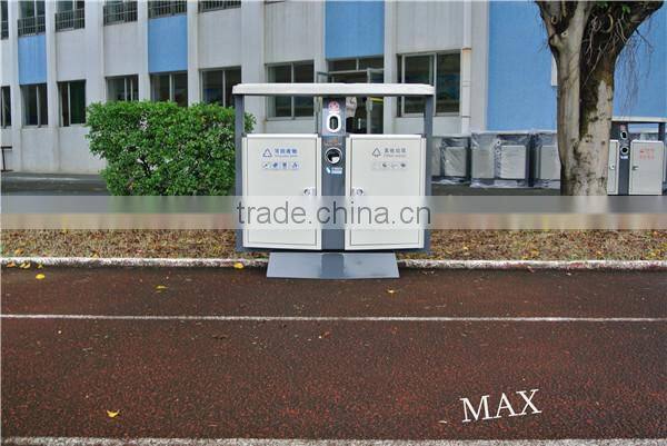 Max-HK14 School/Park/Apartment Open Air Recycling Waste Dustbin