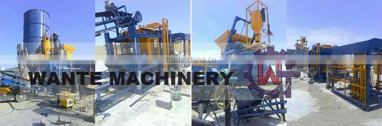 WANTE BRAND new generation product QT8-15 fully automatic concrete block making machine line