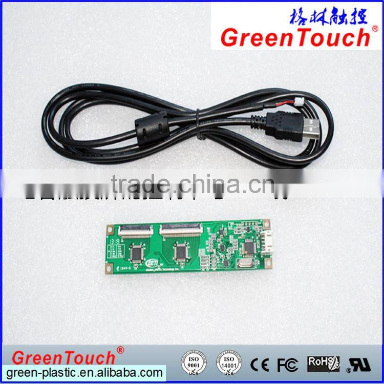 custom smaller demension 2.8"5",7",10.1" capacitive touch panel with printing white logo and some LED apertures