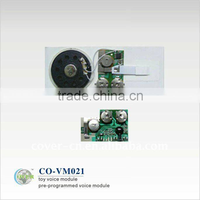 Promotional greeting card sound module/voice chips