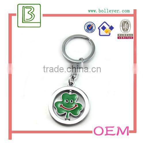 custom design swiveling heart shaped keychain