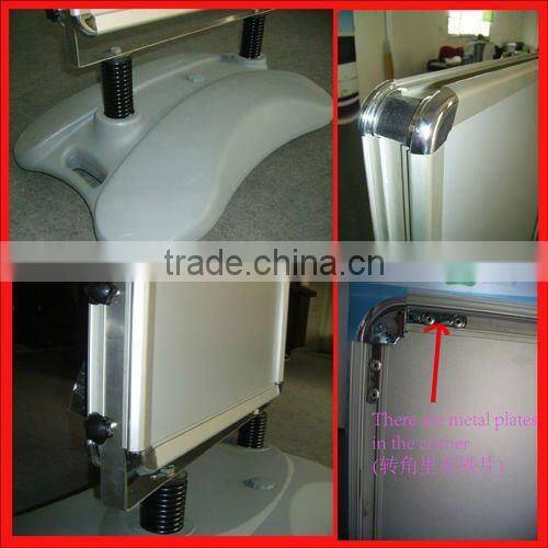 A1 water base pavement sign with wheels