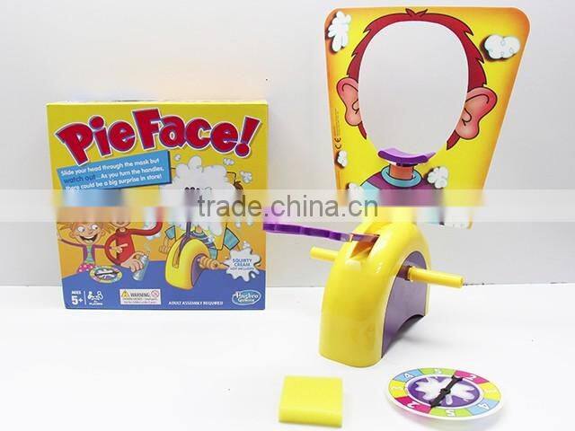 2016 New Rocket Games Pie Face Funny Ecxiting Plastic Game Toy Pie Face