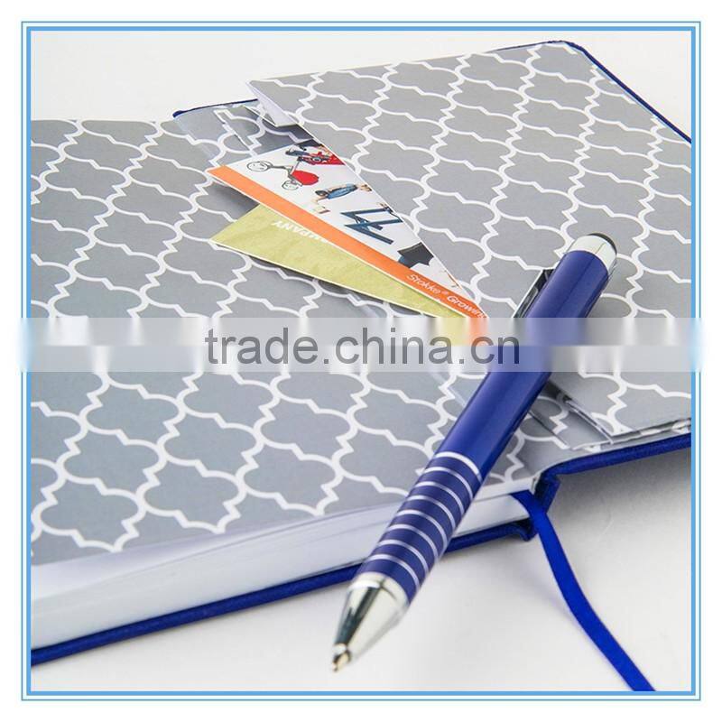 school stationery set & office product leather cover pu notebook/Fabric cover note book