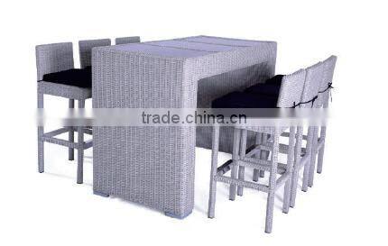 2016 Popular style cheap rattan dinning table sets