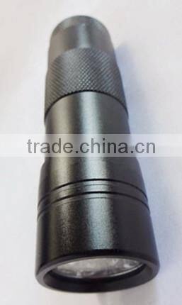 GS-8085 Aluminum Ultra Violet Led Flashlight 395-400nm 9 LED UV Torch Light